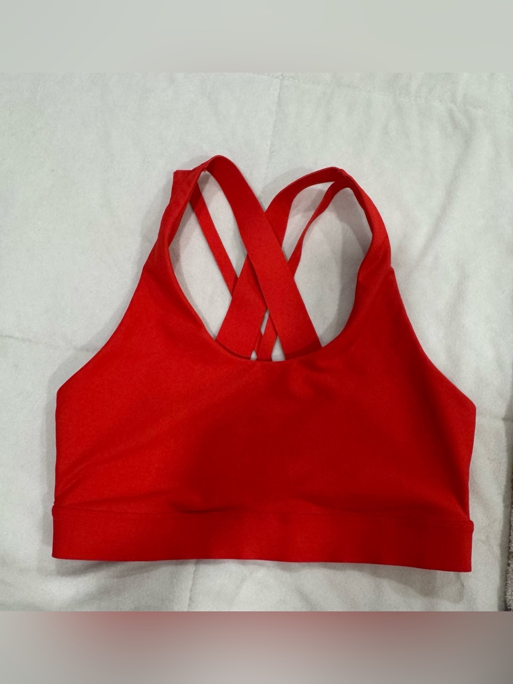 Old Navy Active Power Soft Red Cross-Back Sports Bra - Picture 1 of 3